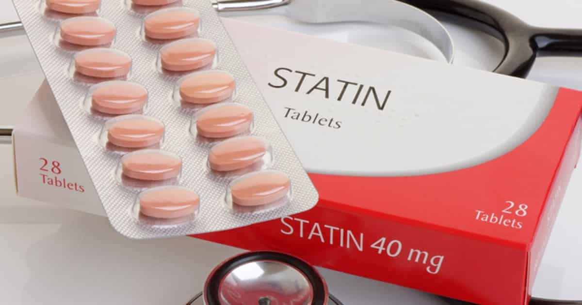 Statin medication set out on a table