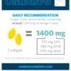 Cooper Complete infographic of Cooper Clinic Omega-3 daily recommendation
