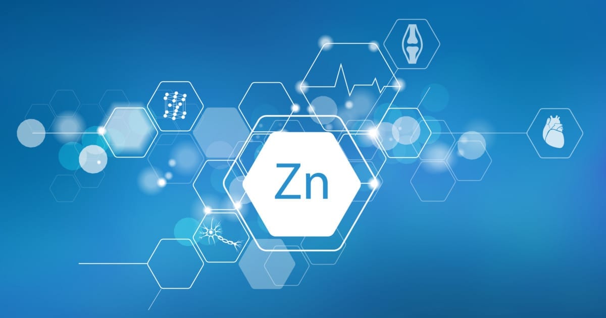 Photo of Zinc elemental icon for heart, bone and immune health icons