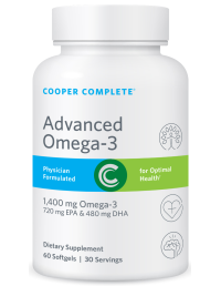 Cooper Complete Advanced Omega-3 Supplement Bottle