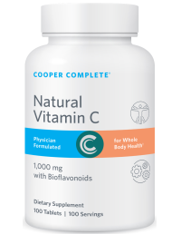 Cooper Complete Natural Vitamin C 1,000 mg Supplement with Bioflavonoids Bottle