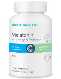 Cooper Complete Prolonged Release Melatonin Supplement Bottle