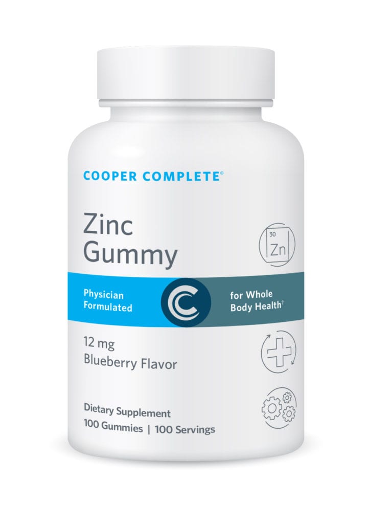Cooper Complete Zinc Gummy Supplement 12 mg Bottle