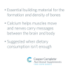 Product benefits graphic for Cooper Complete Calcium Citrate Supplement