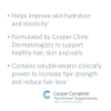 Product benefits graphic for Cooper Complete hair skin and nails supplement Dermatologic Health