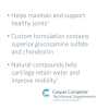 Product benefits graphic for Cooper Complete Joint Health Supplement