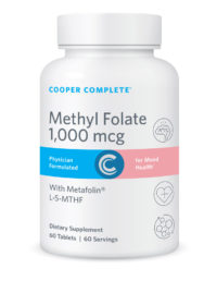 Cooper Complete Methyl Folate Supplement 1000 mcg Supplement Bottle