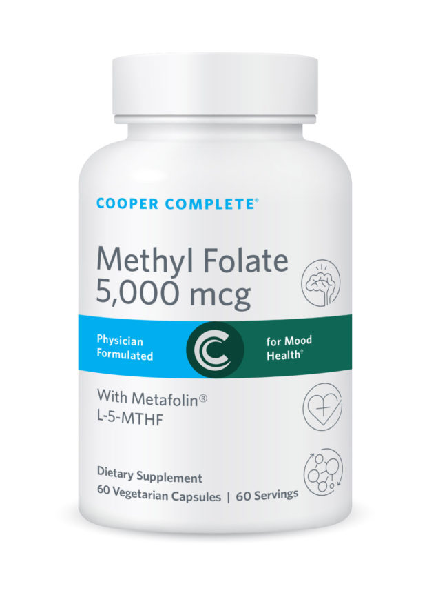 Cooper Complete Methyl Folate Supplement 5000 mcg Supplement Bottle
