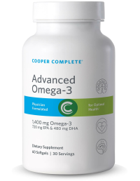 Photo of Cooper Complete Advanced Omega 3 Supplement bottle