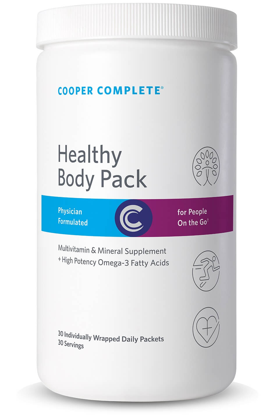 Photo of Cooper Complete Healthy Body Daily Vitamin Pack Supplement canister
