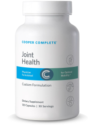 Photo of Cooper Complete Joint Health Supplement bottle.