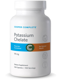 Photo of Cooper Complete Potassium Chelate Supplement bottle.