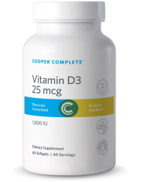 Photo of Cooper Complete Vitamin D3 25 mcg (1000 IU) Supplement bottle