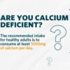Graphic with question marks that asks are you calcium deficient?
