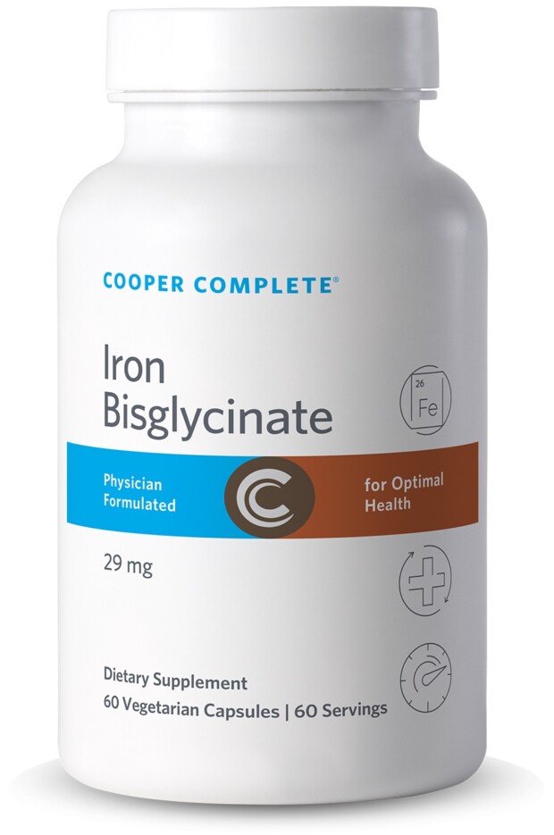 Photo of Cooper Complete Iron Bisglycinate Supplement 29 mg bottle