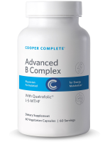 Photo of Cooper Complete Advanced Vitamin B Complex Supplement bottle.