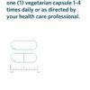Graphic illustration depicting the serving size of Cooper Complete Magnesium Glycinate Supplement vegetarian capsules
